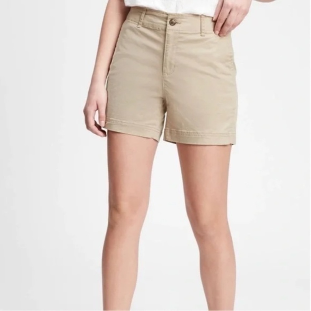 Gap tan high waisted shorts size 12